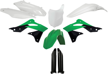 ACERBIS Full Replacement Body Kit - OEM '14 Green/Black/White 2314184584