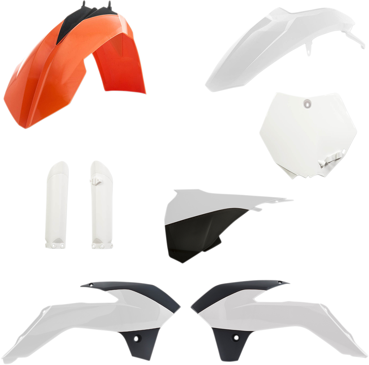 ACERBIS Full Replacement Body Kit - OEM '17 Orange/White/Black 2314345569