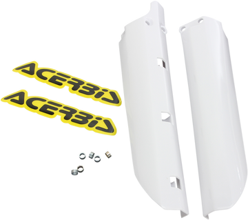 ACERBIS Fork Covers - Lower - White 2404730002