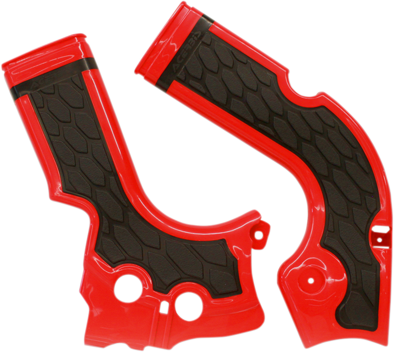 ACERBIS X-Grip Frame Guards - Red/Black - CRF 250R/450R 2374241018