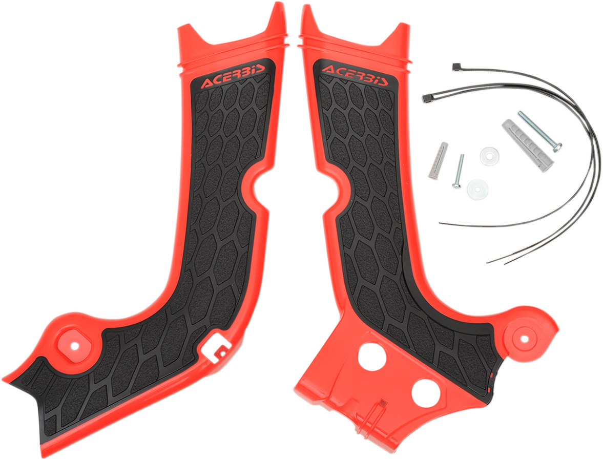 ACERBIS X-Grip Frame Guards - Red/Black - Honda 2630711018