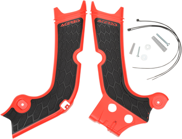 ACERBIS X-Grip Frame Guards - Red/Black - Honda 2630711018