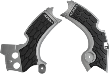 ACERBIS X-Grip Frame Guards - Silver/Black - KX 250 F 2657591015