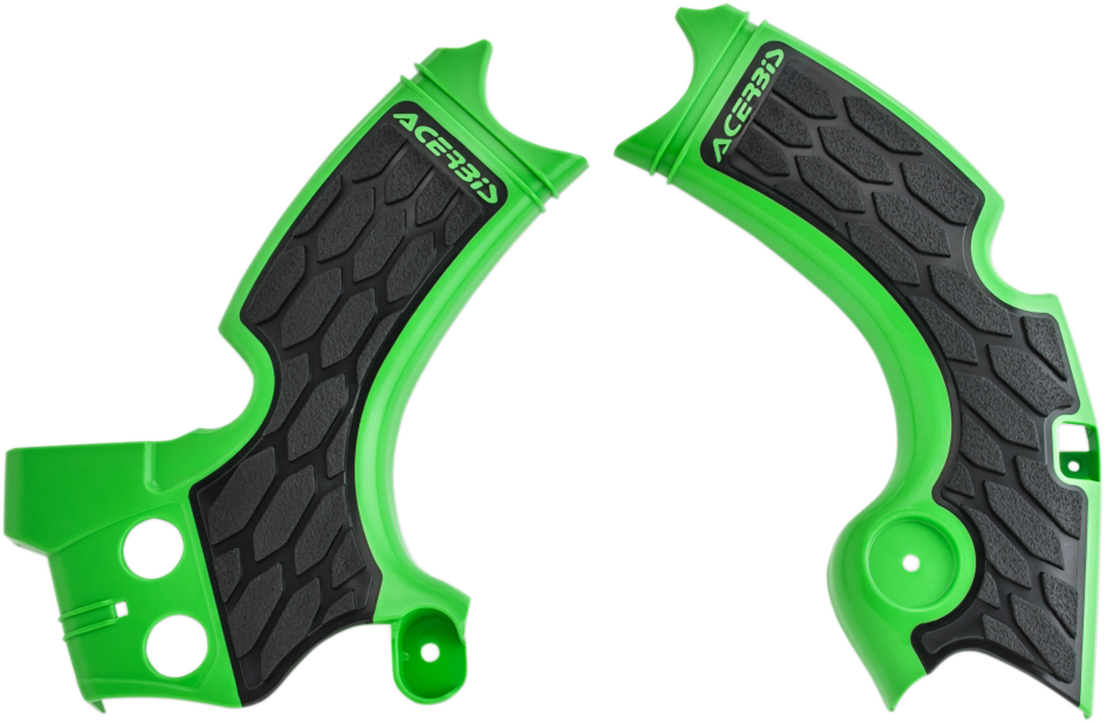 ACERBIS X-Grip Frame Guards - Green/Black - KX 250 F 2657591089