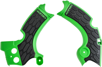 ACERBIS X-Grip Frame Guards - Green/Black - KX 250 F 2657591089