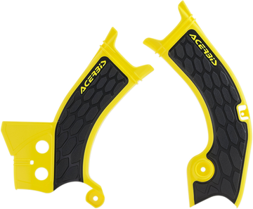 ACERBIS X-Grip Frame Guards - Yellow/Black - RM-Z 250/450 2686601017