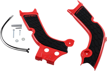 ACERBIS X-Grip Frame Guards - Red/Black - Honda 2736331018