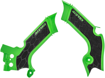 ACERBIS X-Grip Frame Guards - Green/Black - KX 250/450 2742601089