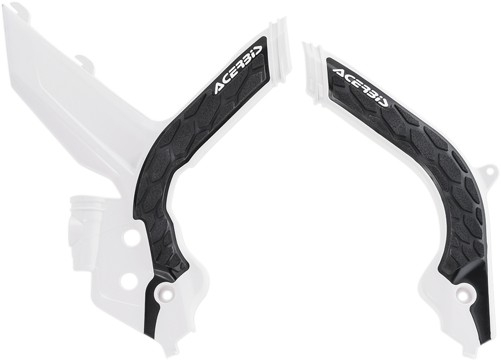 ACERBIS X-Grip Frame Guards - White/Black - KTM 2783151035