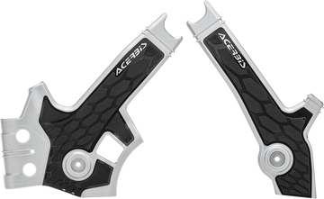 ACERBIS X-Grip Frame Guards - Silver/Black - DR 650S/SE 2801931019