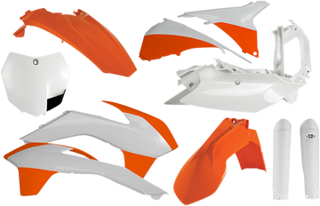 ACERBIS Full Replacement Body Kit - OEM '15 Orange/White/Black 2403094891