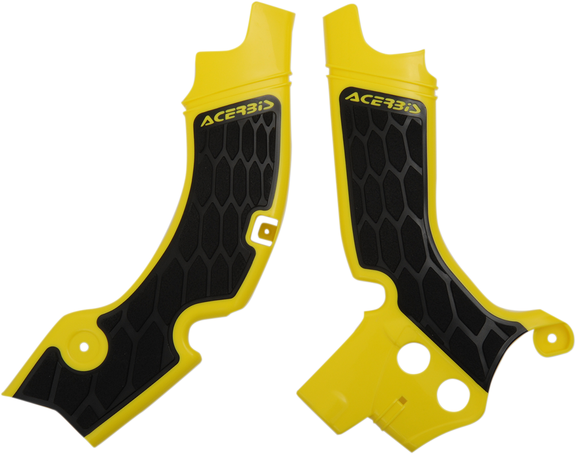 ACERBIS X-Grip Frame Guards - Yellow/Black - RM-Z 450 2630531017