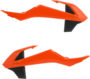 ACERBIS Radiator Shrouds - '16 Orange/Black 2449705226