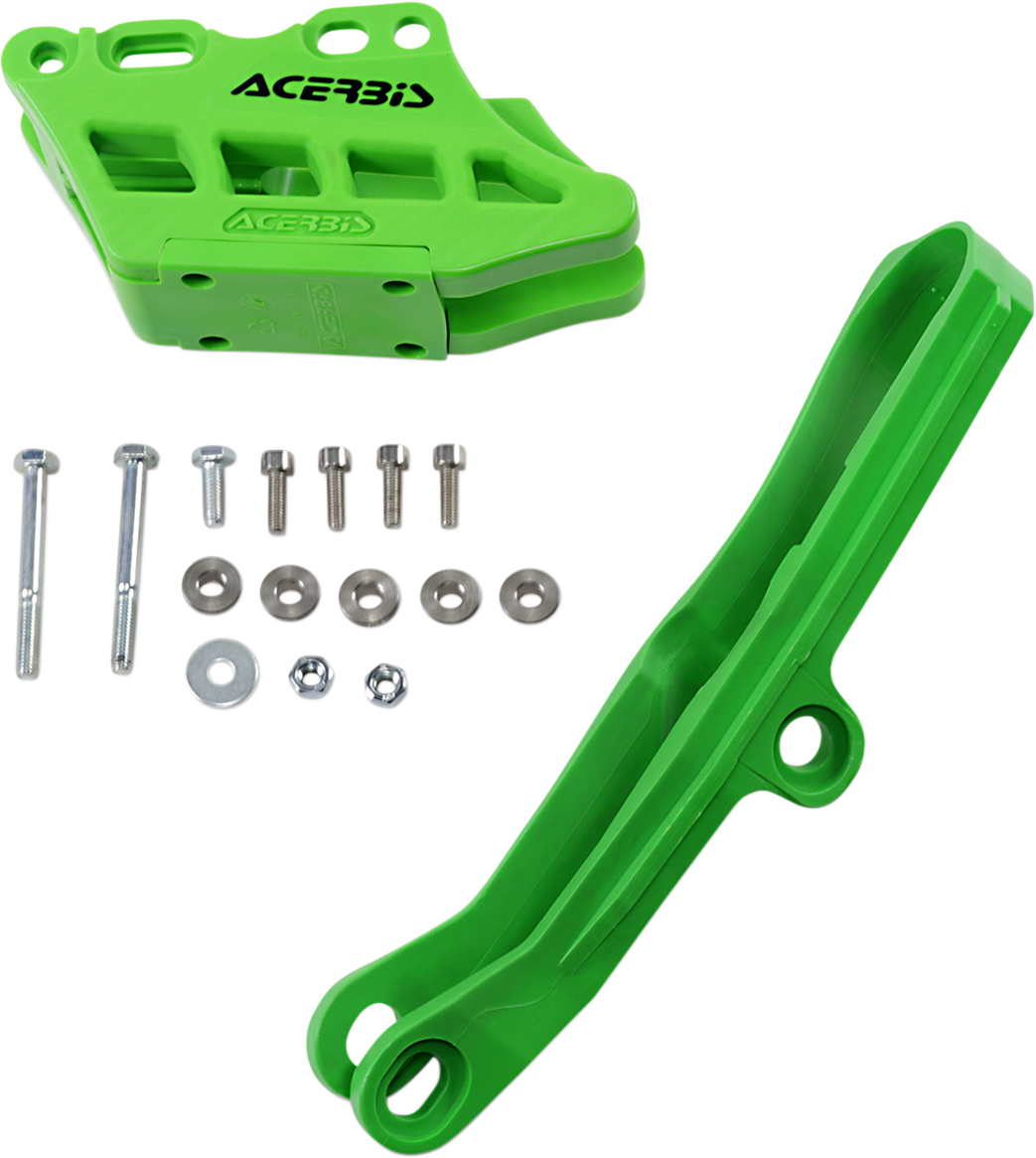 ACERBIS Chain Guide 2.0 and Slider Kit - Green - Kawasaki 2734950006