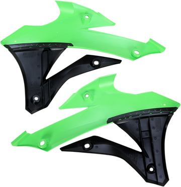 ACERBIS Radiator Shrouds - Green/Black 2374071089