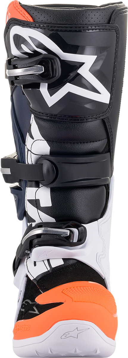 ALPINESTARS Youth Tech 7S Boots - Black/Orange/White - US 2 2015017-1241-2