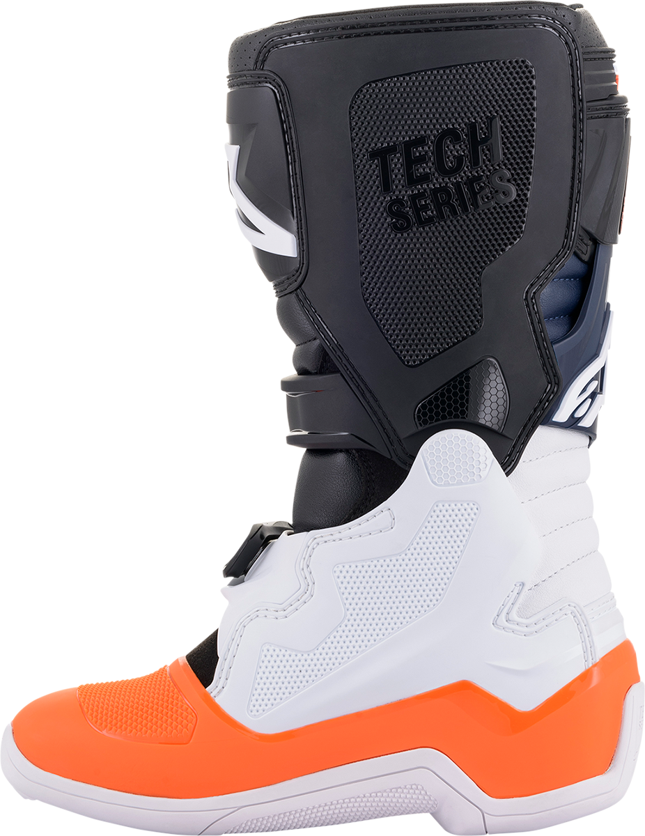ALPINESTARS Youth Tech 7S Boots - Black/Orange/White - US 2 2015017-1241-2