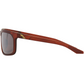 100% Hakan Sunglasses - Rootbeer - Silver Mirror 61036-139-75