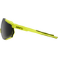 100% Racetrap Sunglasses - Yellow - Black Mirror Lens 61037-004-61