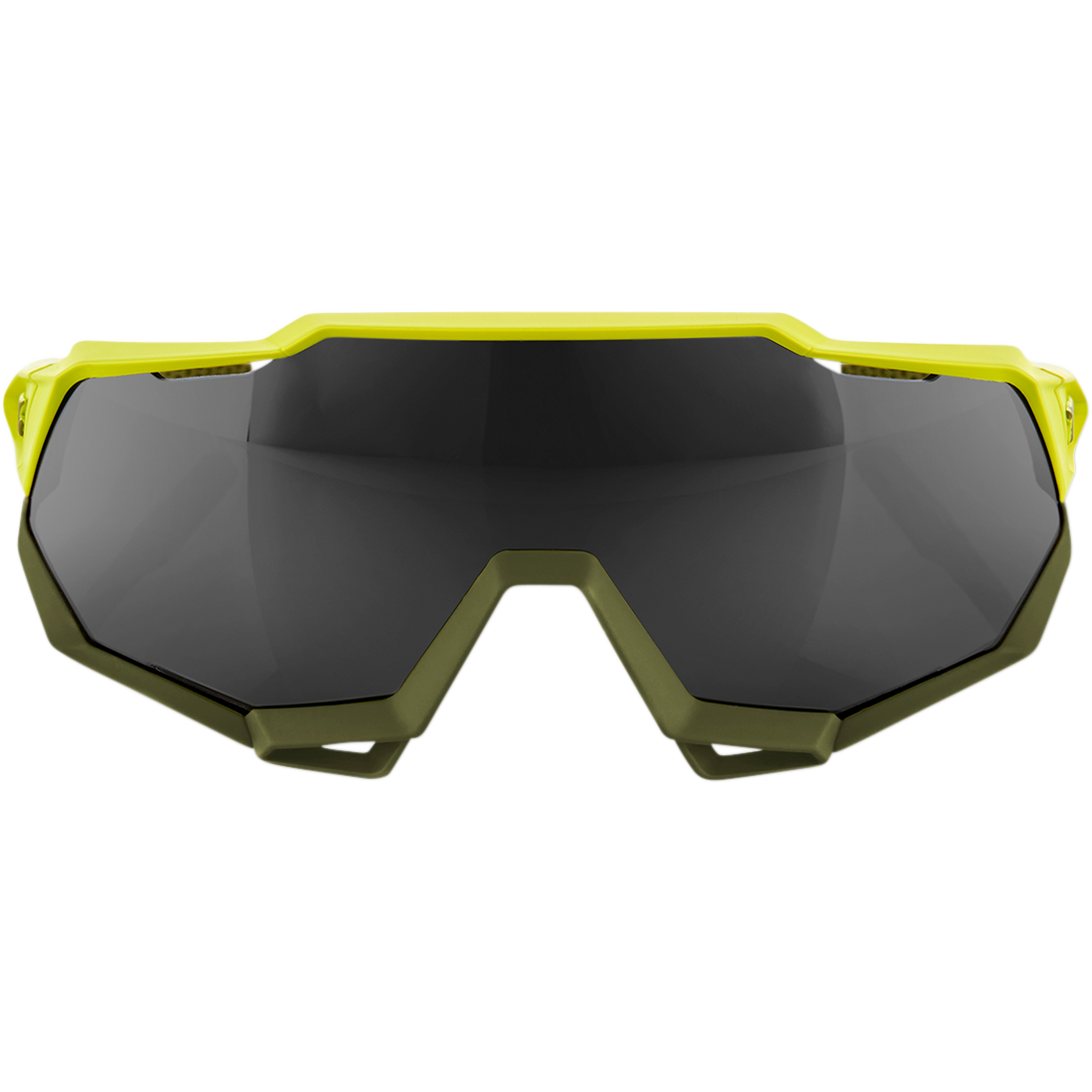 100% Speedtrap Sunglasses - Yellow - Black Mirror Lens 61023-004-61