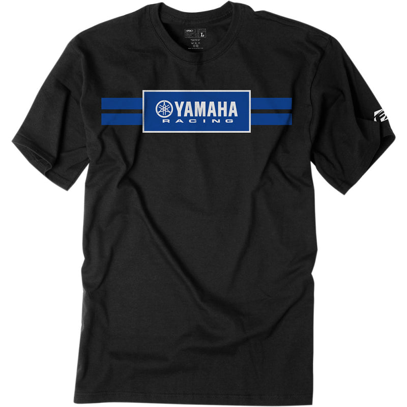 FACTORY EFFEX Yamaha Racing Stripe T-Shirt - Black - 2XL 19-87208