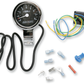 Baron 3" Bullet Electronic Tachometer Fits 1" Bar - Chrome - Black Face - 3.5" L x 2.875" D BA-7570-01