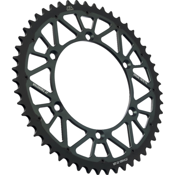 JT Sprockets Steel Rear Sprocket - Graphite - 51 Tooth JTX460.51GR