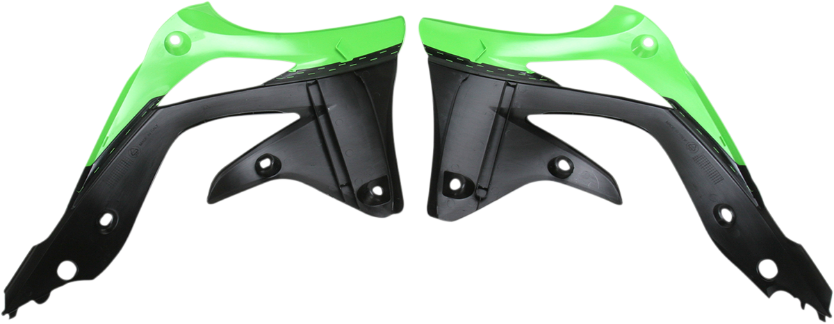 ACERBIS Radiator Shrouds - Green/Black 2250431089