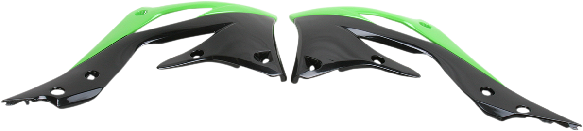 ACERBIS Radiator Shrouds - Green/Black 2250431089