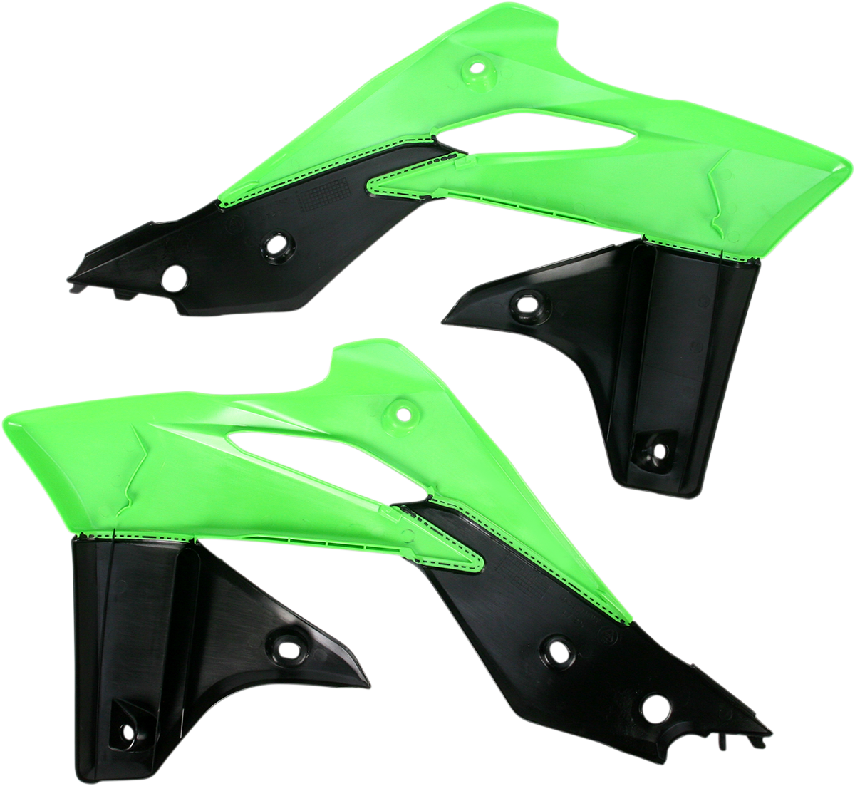 ACERBIS Radiator Shrouds - Green/Black 2314161089