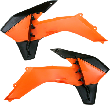 ACERBIS Radiator Shrouds - Orange/Black 2314251008