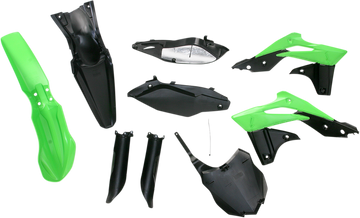 ACERBIS Full Replacement Body Kit - OEM '13 Black/Green 2314183914