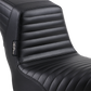 LE PERA Kickflip Seat - Pleated - Black - Softail '18-'23 LYF-590PT