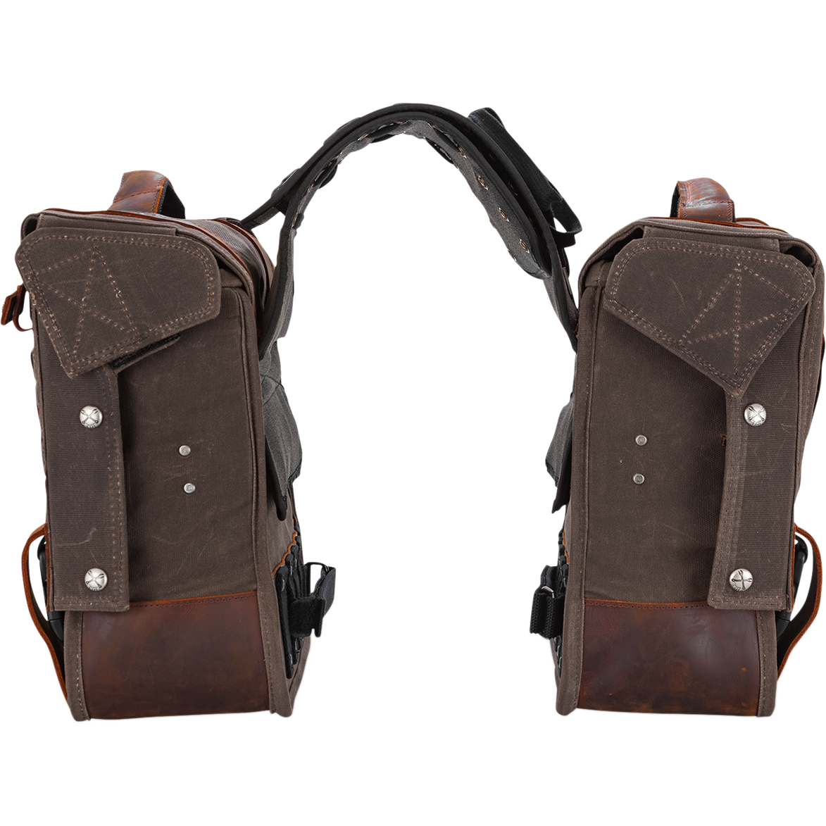 BURLY BRAND Throw-Over Saddlebag - Dark Oak B15-1002D