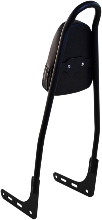 MOTHERWELL One-Piece Sissy Bar - Black - With Pad 156T-18-MB-WP