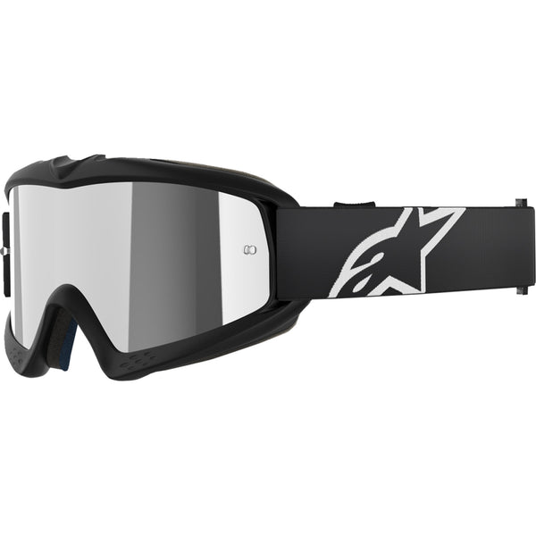 Alpinestars Youth Vision Goggle - Corp - Black - Silver Mirror 5140225-1456