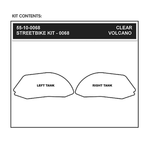 STOMPGRIP Traction Pad Tank Grips - Volcano - Clear - Ducati 55-10-0068C