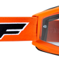 FMF PowerBomb Goggles - Rocket - Orange - Clear F-50036-00003