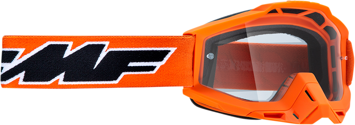 FMF PowerBomb Goggles - Rocket - Orange - Clear F-50036-00003