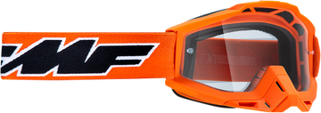 FMF PowerBomb Goggles - Rocket - Orange - Clear F-50036-00003