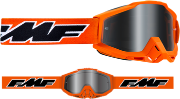 FMF PowerBomb Goggles - Rocket - Orange - Silver Mirror F-50037-00003