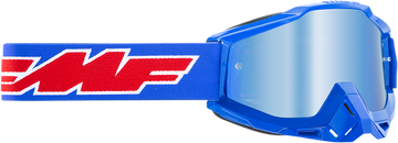 FMF PowerBomb Goggles - Rocket - Blue - Blue Mirror F-50037-00002