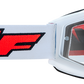 FMF PowerBomb Goggles - Rocket - White - Clear F-50036-00004