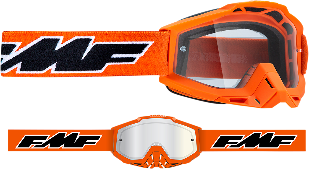 FMF PowerBomb OTG Goggles - Rocket - Orange - Clear F-50041-00003