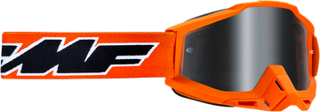 FMF PowerBomb Goggles - Rocket - Orange - Silver Mirror F-50037-00003