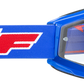 FMF PowerBomb OTG Goggles - Rocket - Blue - Clear F-50041-00002