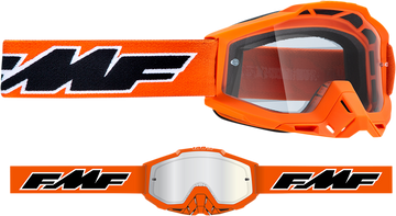 FMF PowerBomb Goggles - Rocket - Orange - Clear F-50036-00003