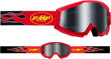 FMF PowerCore Sand Goggles - Flame - Red - Smoke F-50053-00003