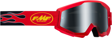 FMF PowerCore Sand Goggles - Flame - Red - Smoke F-50053-00003