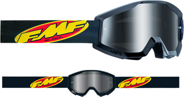 FMF PowerCore Goggles - Core - Black - Silver Mirror F-50051-00003